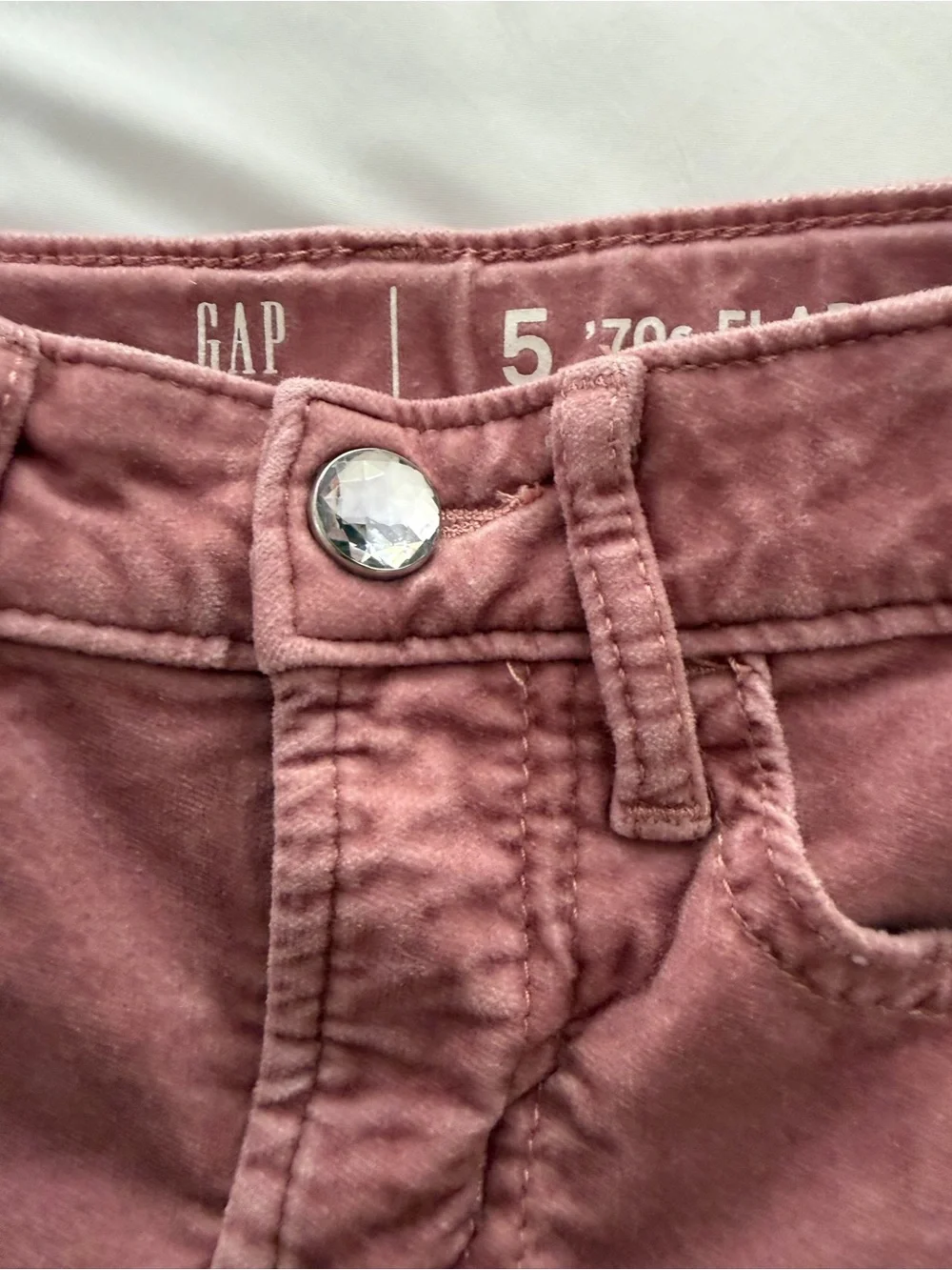 Gap Kids ’70s Flare High Rise Pants – Dusty Rose Pink